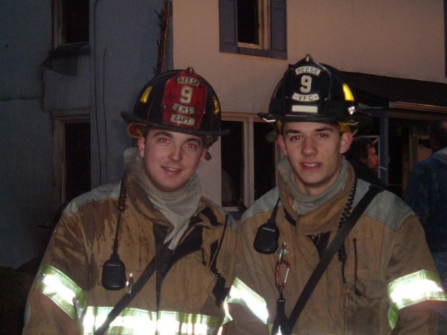 FF Rick Pratt and EMS Capt. Mikel Hess were honored for rescuing a trapped victim during a February 2008 house fire in Westminster